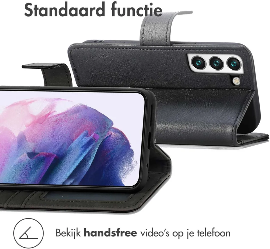 Imoshion Hoesje Samsung Galaxy S22 - 3 Pasjes - Zwart