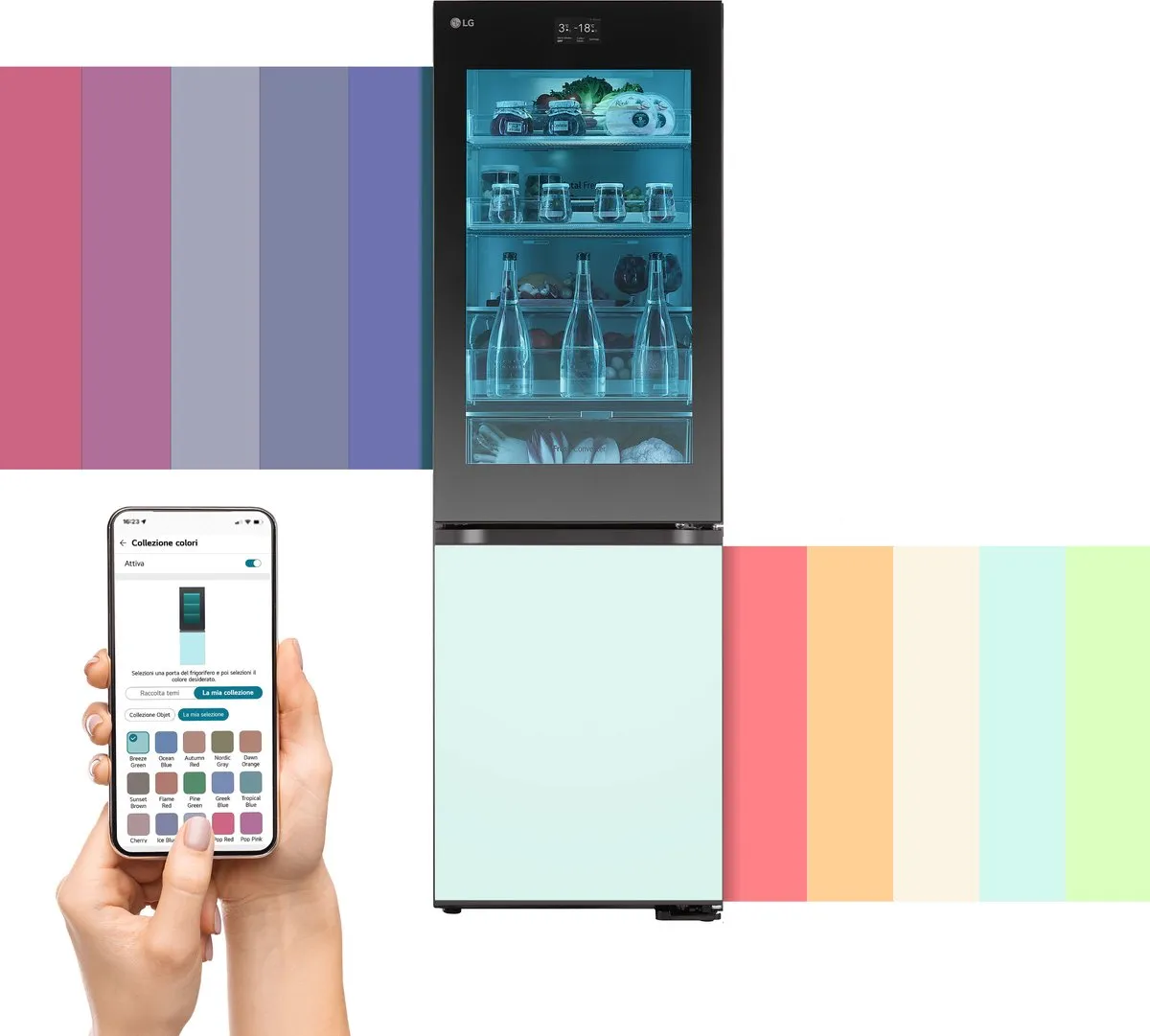 LG GBG719MDNN Vrijstaand Koelkast - 352L - Meerkleurig