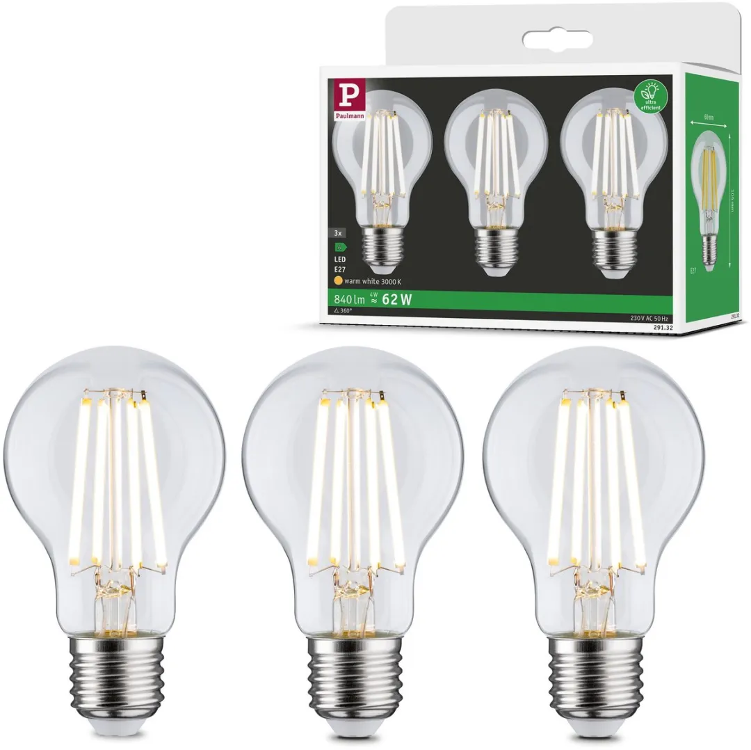 Paulmann Eco-Line LED-gloeilamp E27 4W 840lm 3000K
