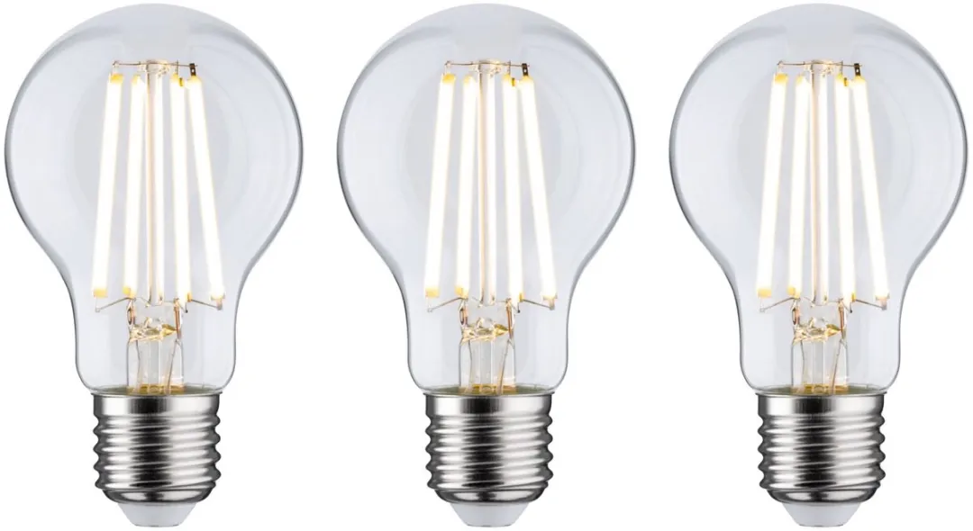 Paulmann Eco-Line LED-gloeilamp E27 4W 840lm 3000K - Set van 3