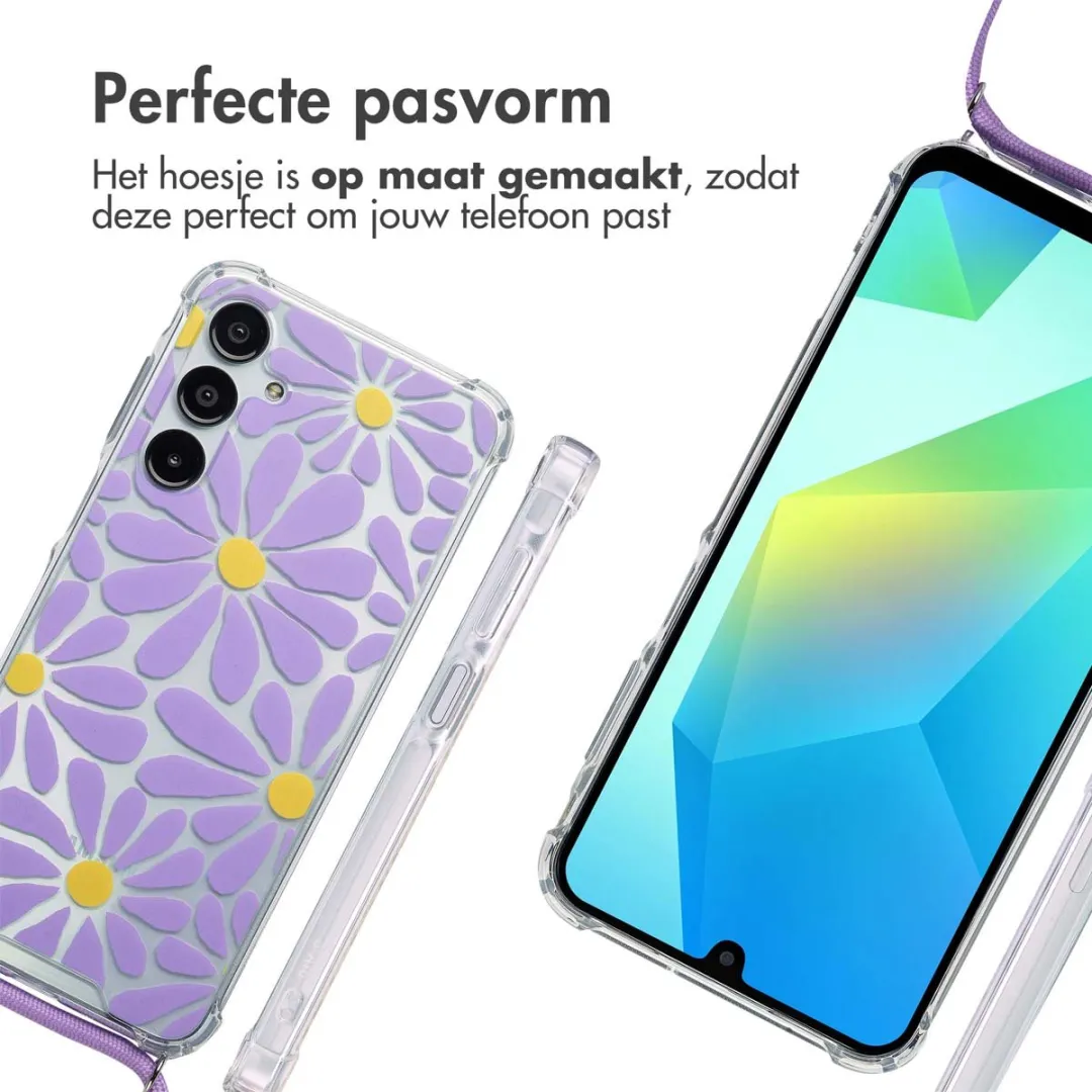 Imoshion Hoesje Samsung Galaxy A16 - Tropical Violet Flowers Connect