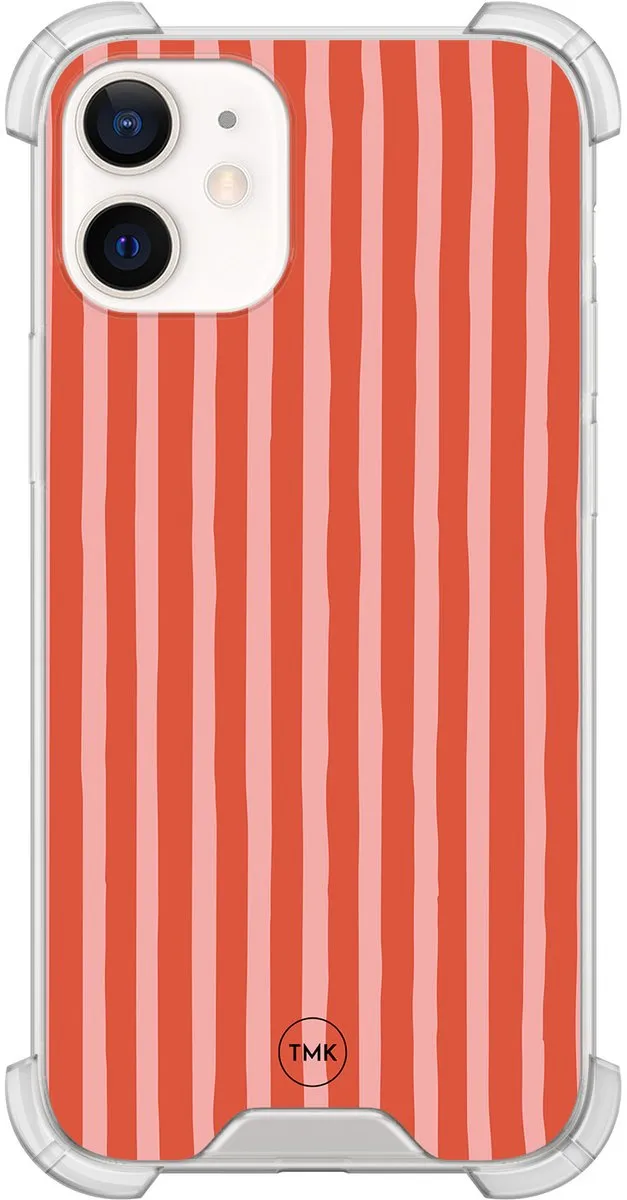 Casevibes iPhone 12 Mini Shockproof Hoesje Streepjes