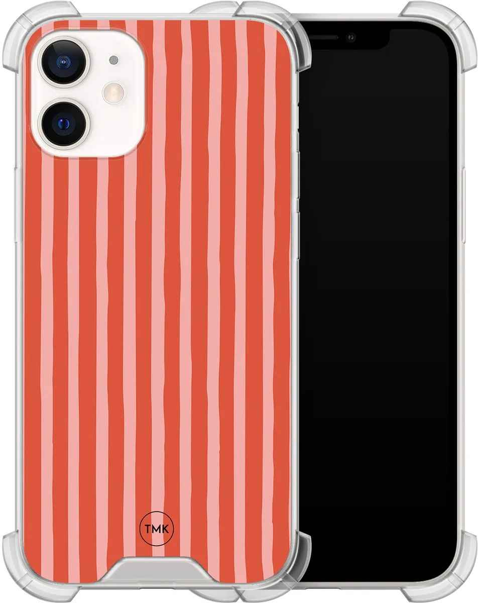 Casevibes iPhone 12 Mini Shockproof Hoesje Streepjes - A/i12m/S/003