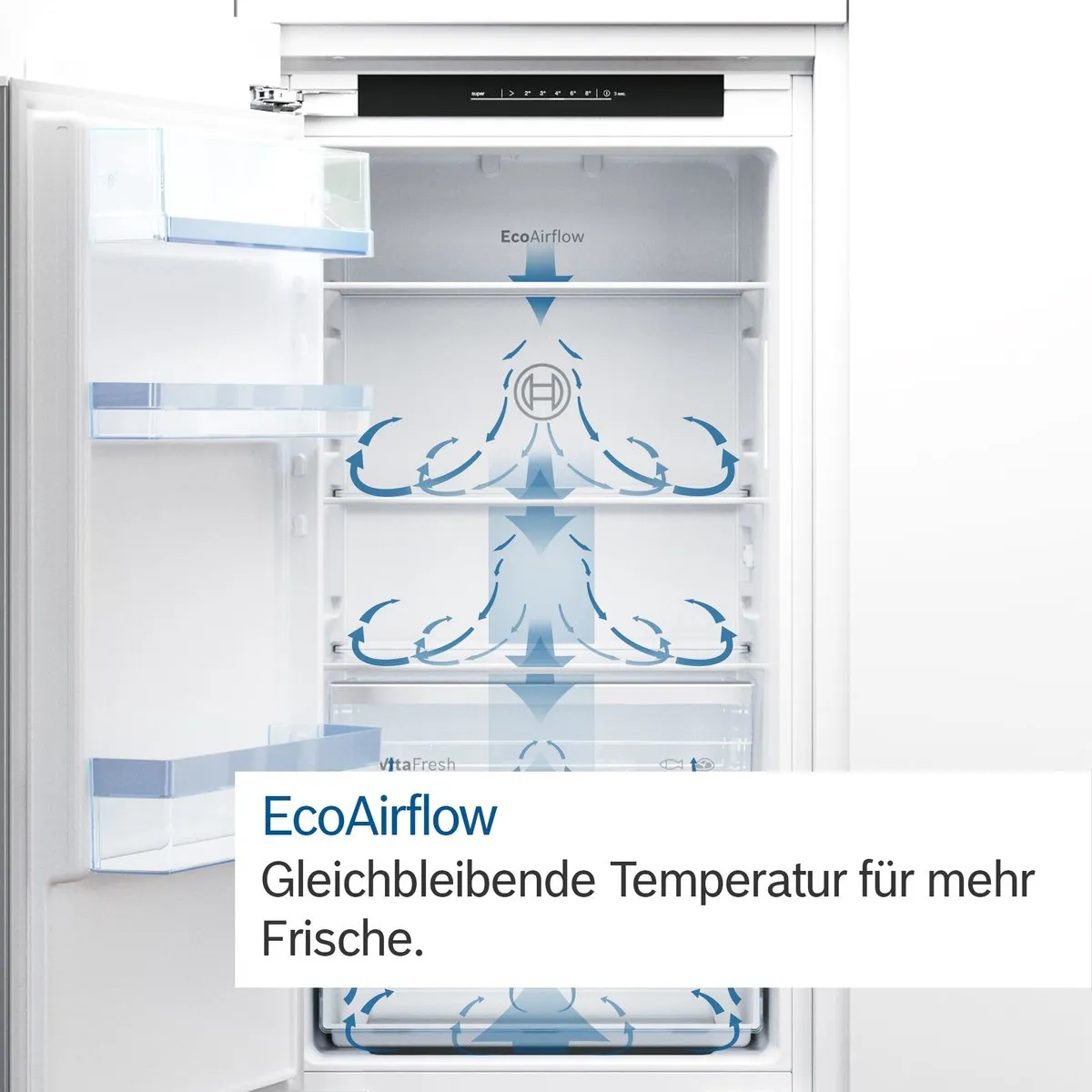 Bosch Serie 6 KIR41ADD1 Inbouwkoelkast 204L - VitaFresh XXL - 56x123cm