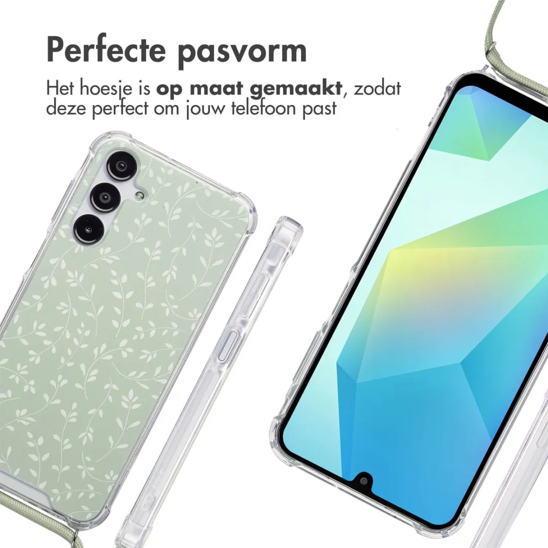 Imoshion Hoesje Samsung Galaxy A16 - Smoke Green Flowers - afbeelding 2 van 6