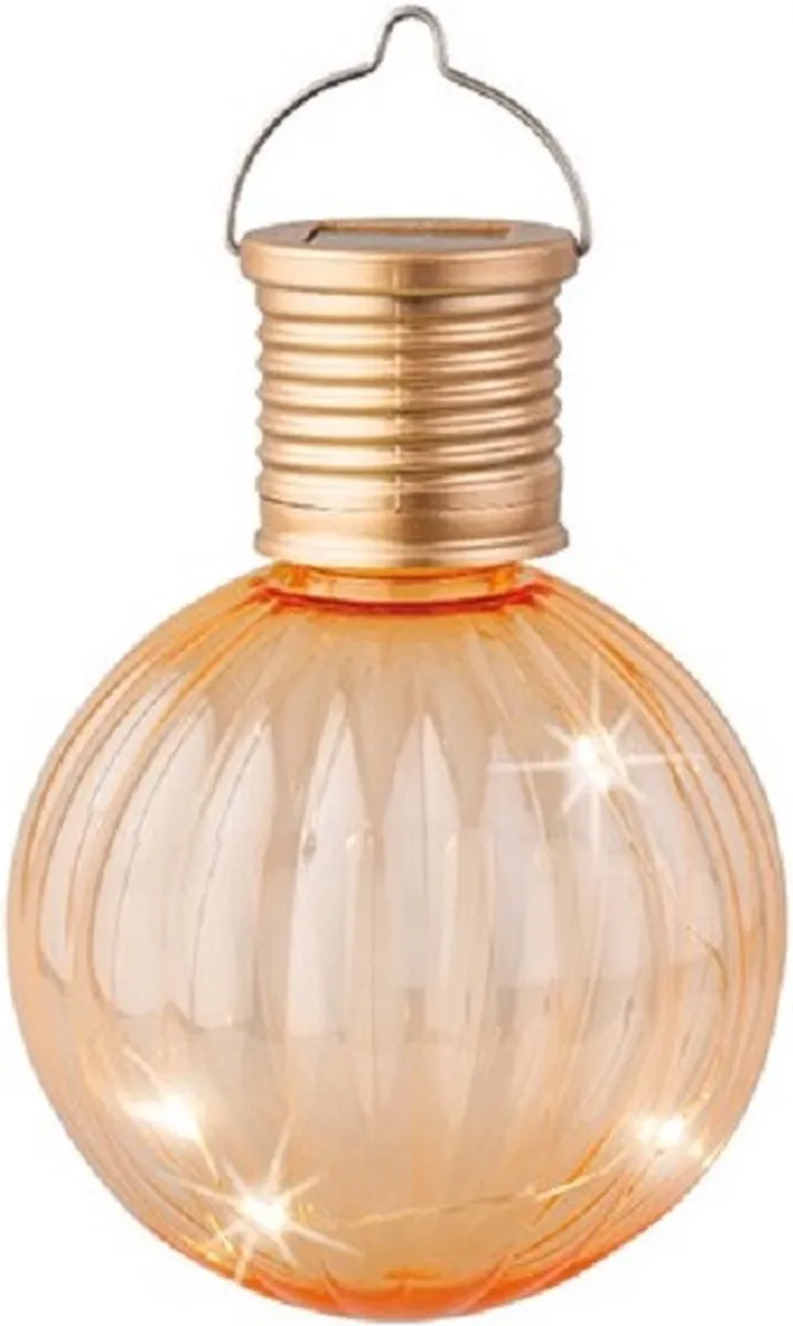 Lumineo Lampion Solar Verlichting - 10 Stuks - Oranje