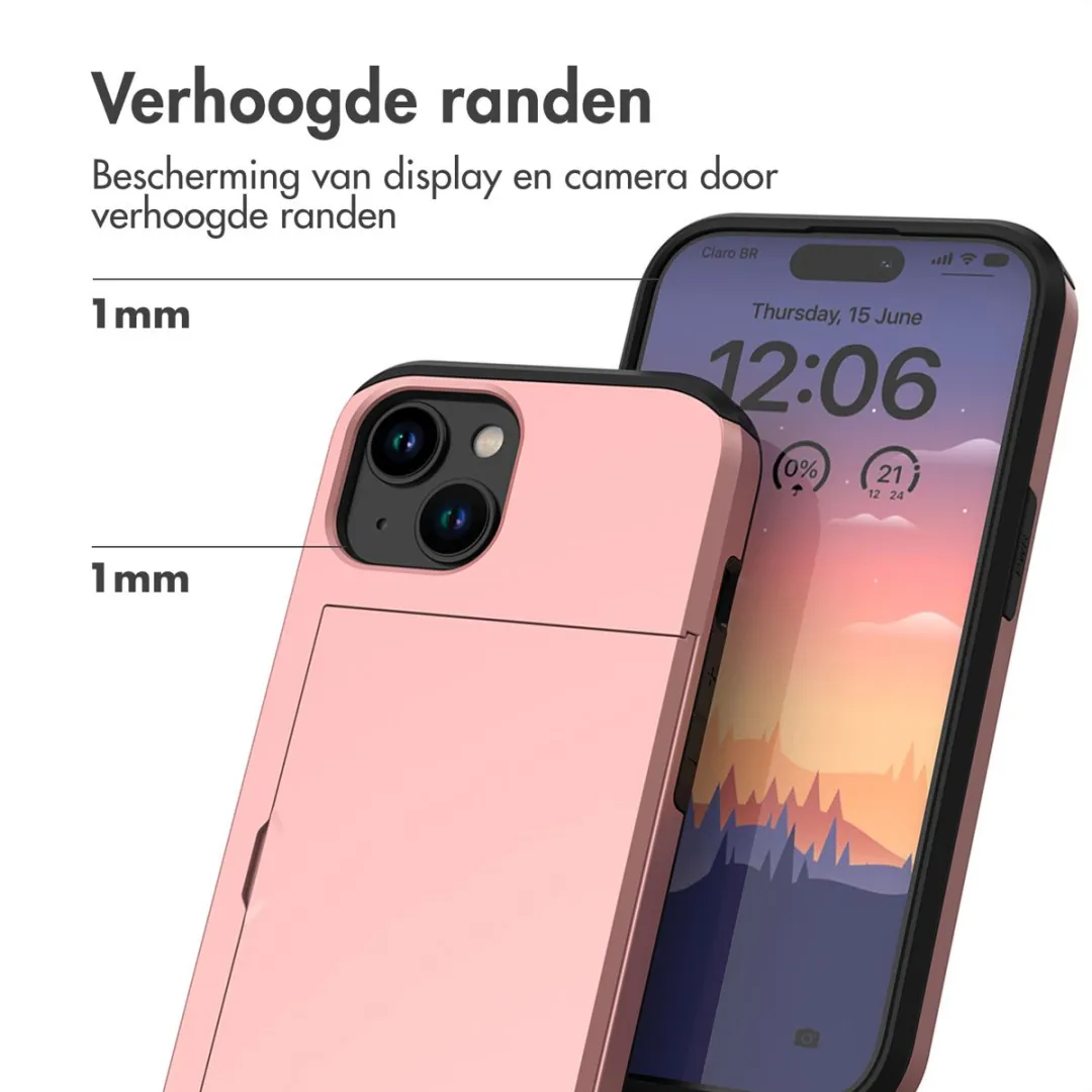 Imoshion Hoesje iPhone 15 Pasjeshouder Rosé Goud