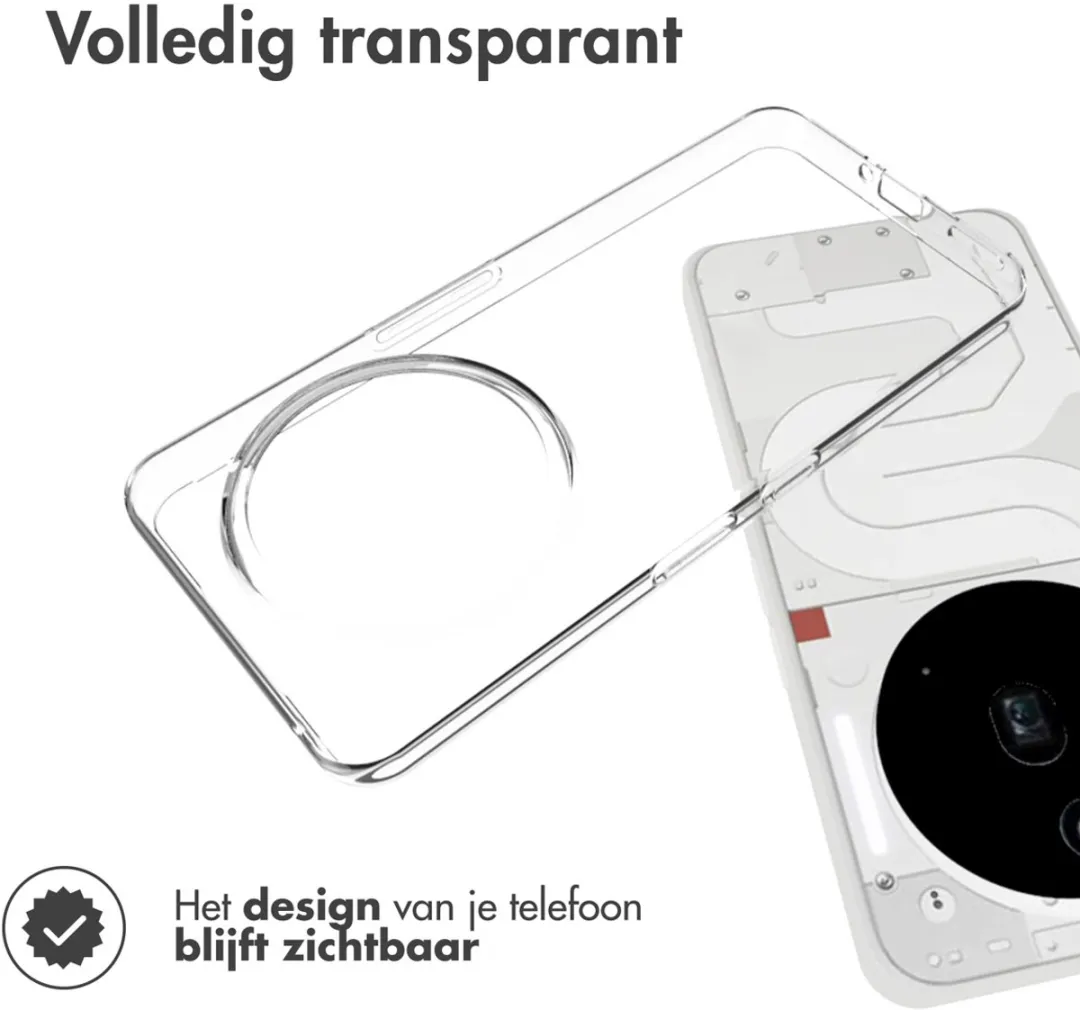 Accezz Hoesje Nothing Phone (3a) Pro - Transparant