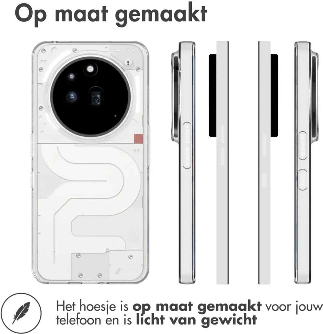 Accezz Hoesje Nothing Phone (3a) Pro - Transparant