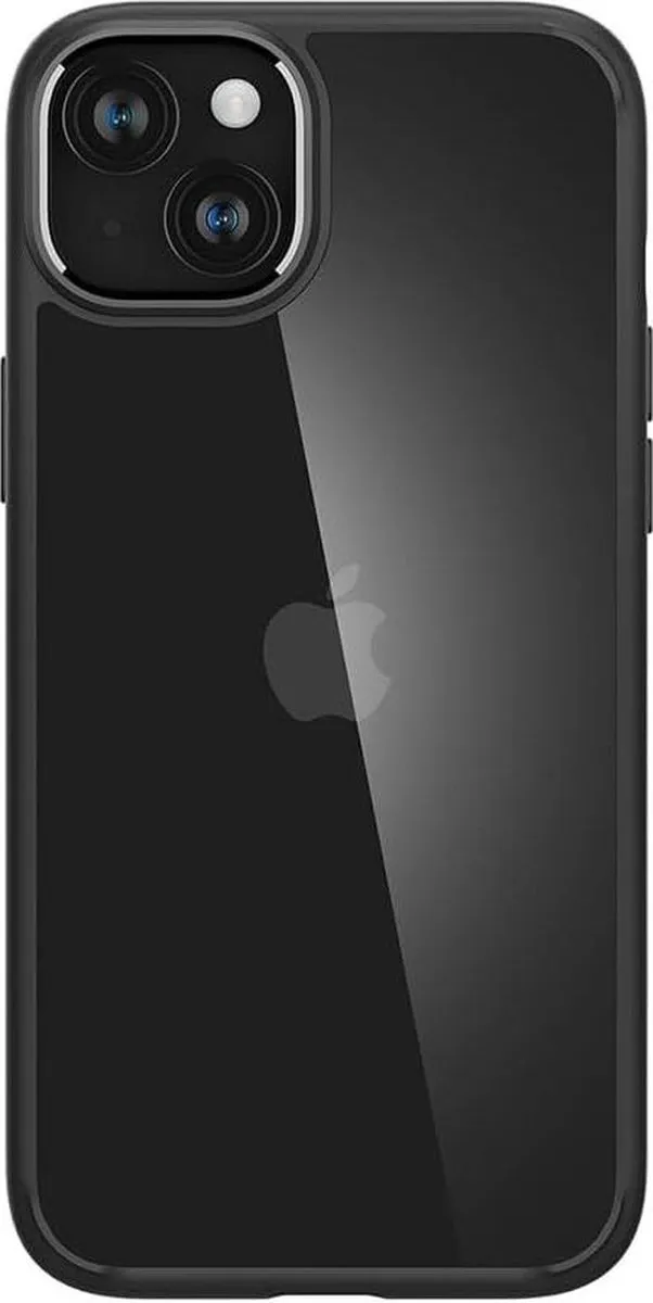 Spigen Crystal Hybrid ACS06462 Hoesje - iPhone 15 Plus - Transparant Zwart
