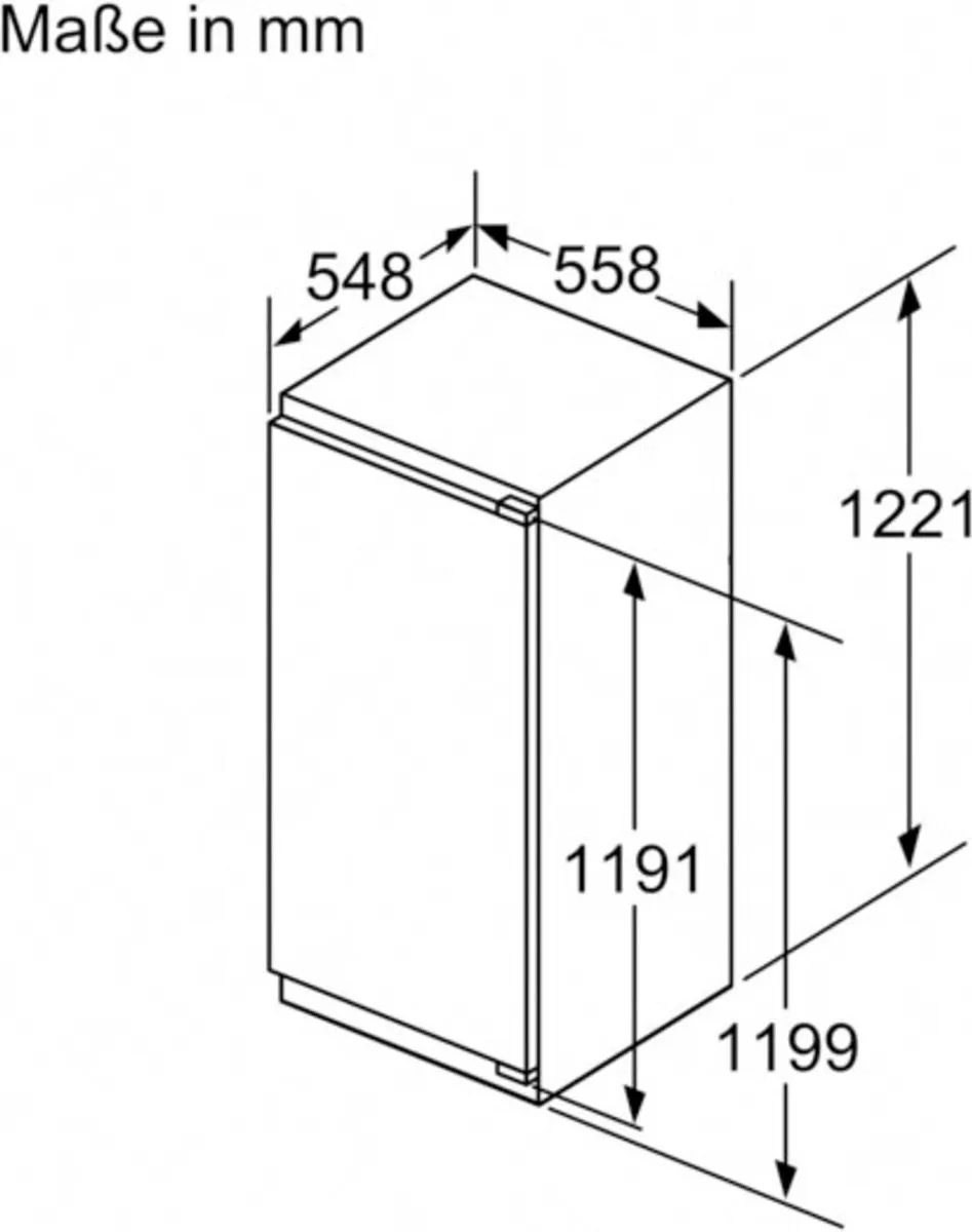 Bosch | KIL42ADD1 | inbouw koelkast | 122 cm | Deur op deur montage