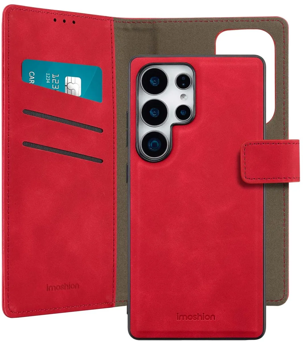 Imoshion Hoesje Samsung Galaxy S25 Ultra 2-in-1 Bookcase - Rood