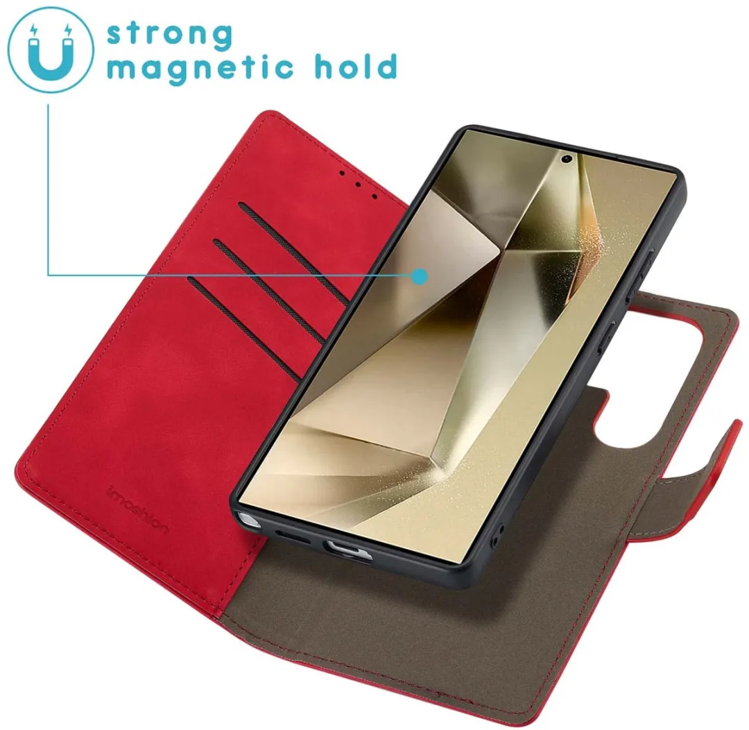 Imoshion Hoesje Samsung Galaxy S25 Ultra 2-in-1 Bookcase - Rood