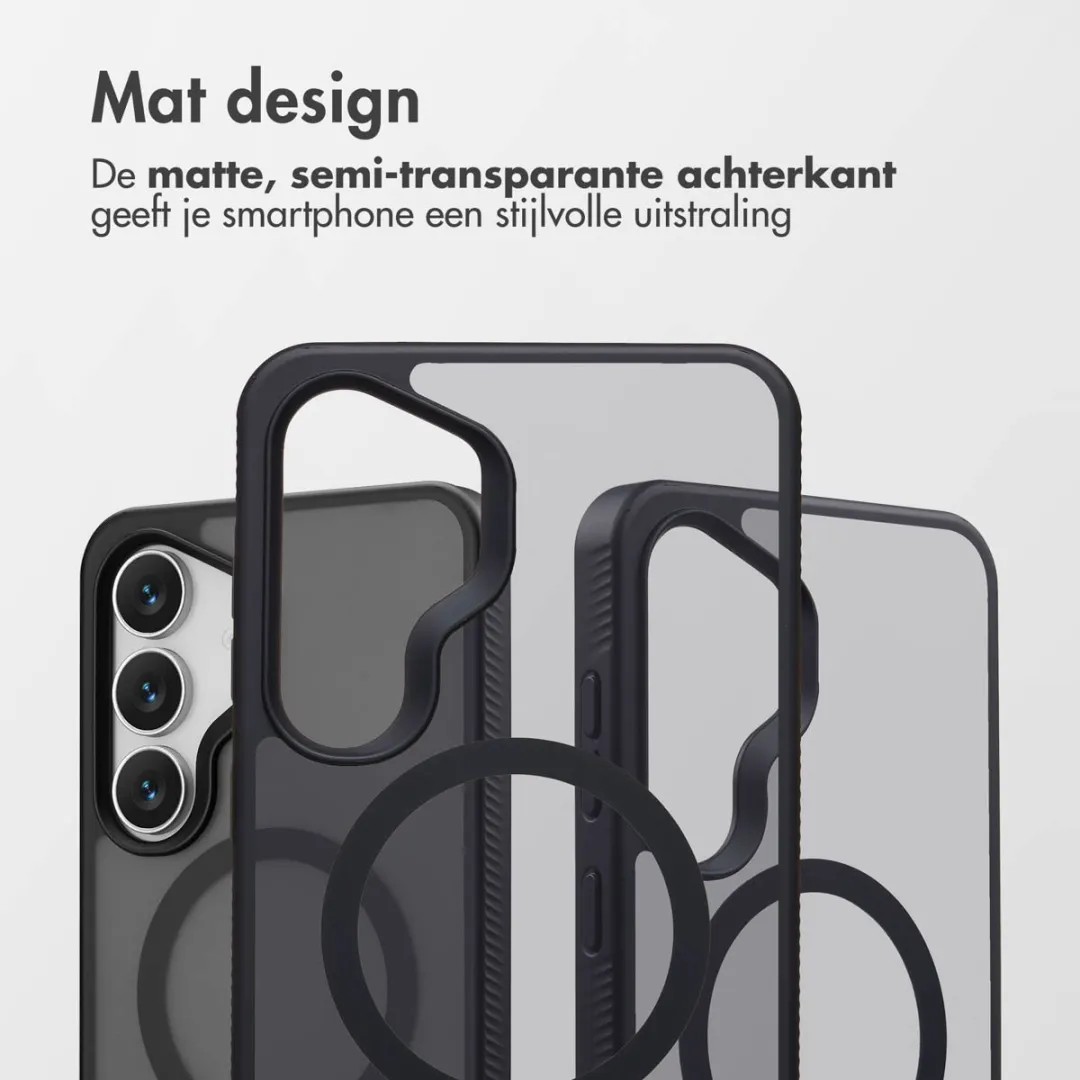 Accezz Hoesje Samsung Galaxy S25 FE Frosted - Zwart