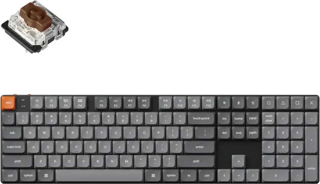 Keychron K5 Max K5M-H3 Mechanisch Toetsenbord - Brown Switch - Zwart