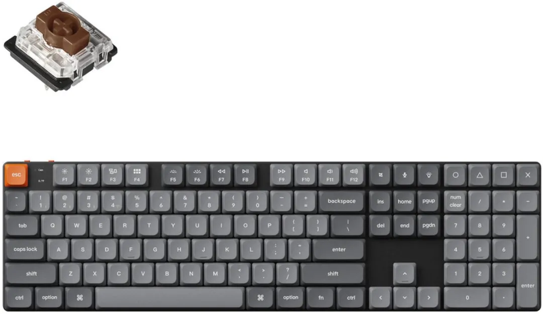 Keychron K5 Max K5M-H3 Mechanisch Toetsenbord - Brown Switch - Zwart