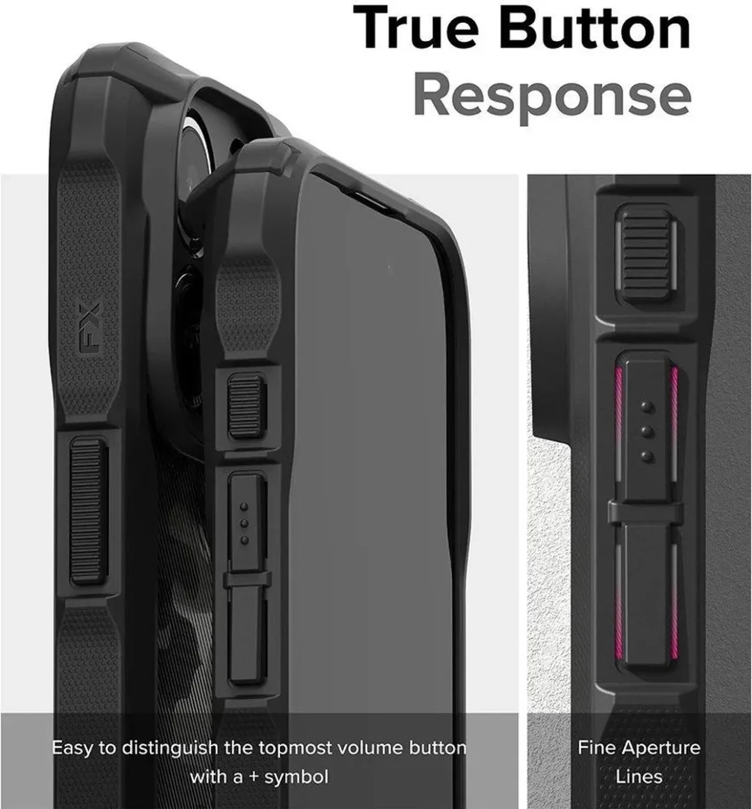 Ringke Fusion X Hoesje iPhone 15 Pro - Camo Zwart