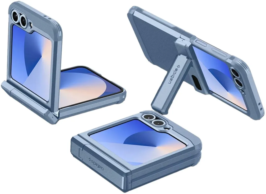 Spigen Tough Armor Pro ACS09808 Backcover - Samsung Galaxy Z Flip 6/7 FE - Blauw