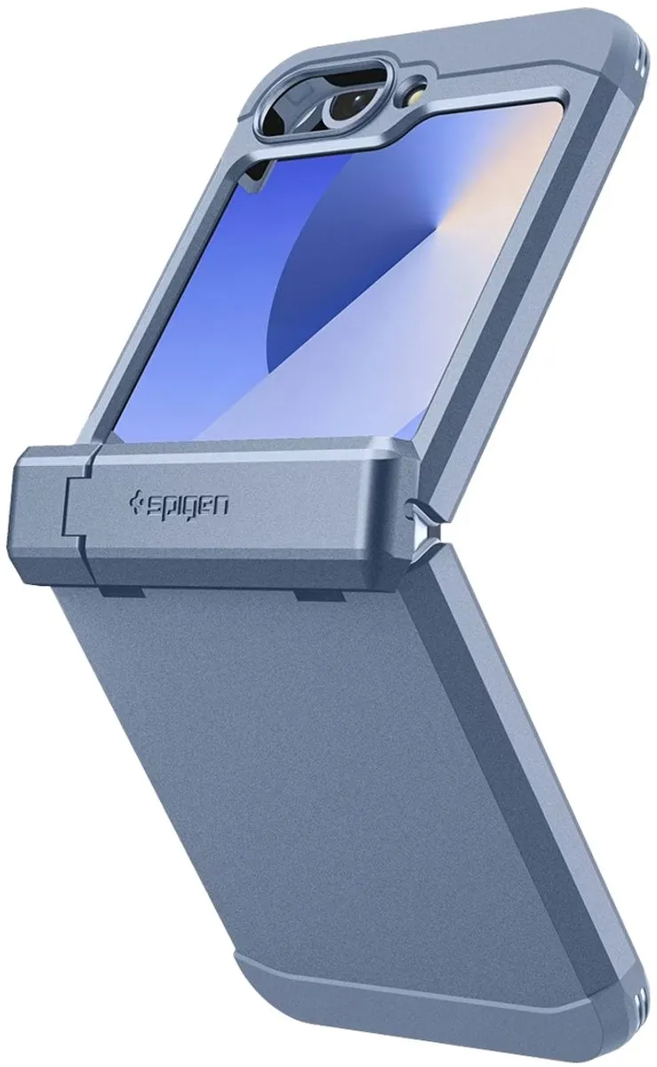 Spigen Tough Armor Pro ACS09808 Backcover - Samsung Galaxy Z Flip 6/7 FE - Blauw