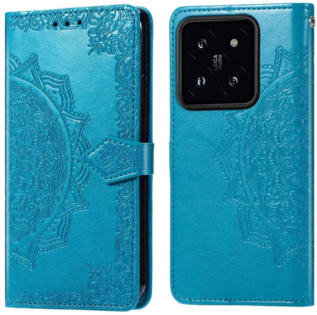 Imoshion Hoesje Xiaomi 14T Mandala Bookcase Turquoise