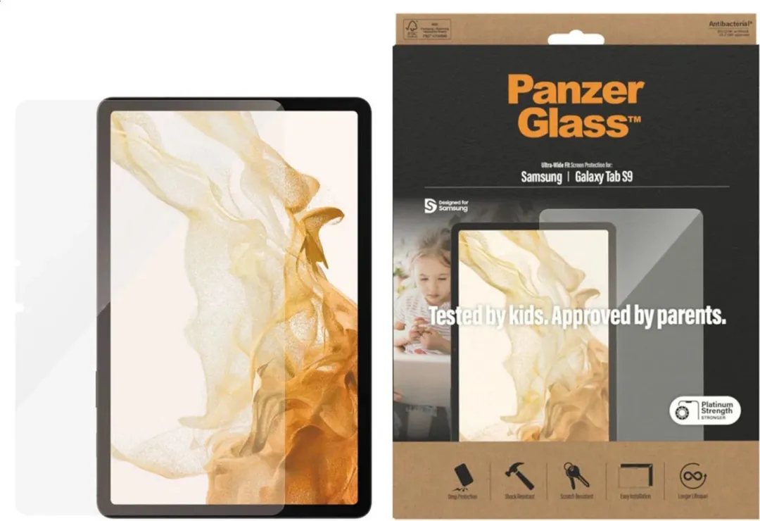 PanzerGlass PZ-7332 Screenprotector - Samsung Galaxy Tab S9 FE - Transparant - afbeelding 6 van 6