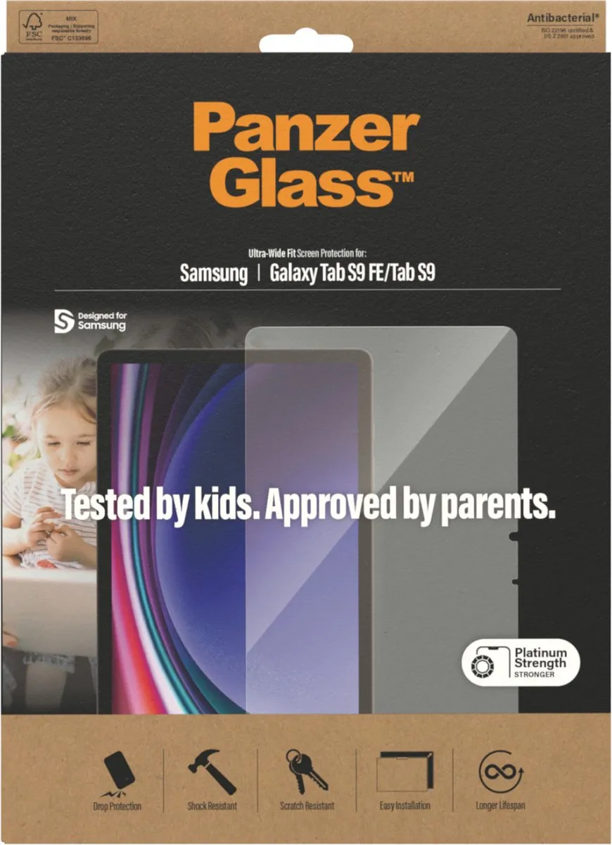 PanzerGlass PZ-7332 Screenprotector - Samsung Galaxy Tab S9 FE - Transparant