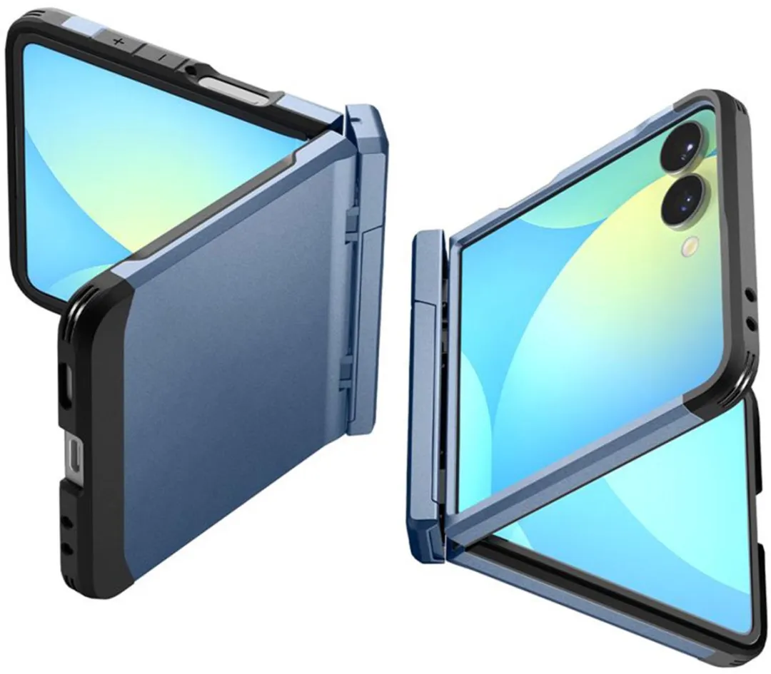 Spigen Tough Armor Pro ACS09562 Backcover - Samsung Galaxy Z Flip 7 - Blauw