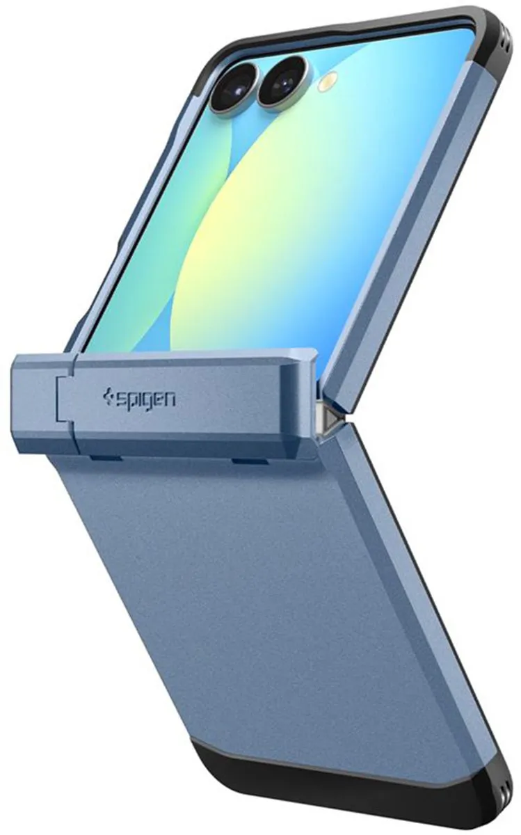 Spigen Tough Armor Pro ACS09562 Backcover - Samsung Galaxy Z Flip 7 - Blauw