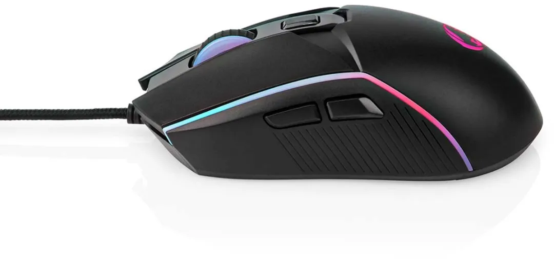 Nedis GMWD510BK Gaming Muis - Bedraad - 7200 DPI - Zwart - afbeelding 6 van 6
