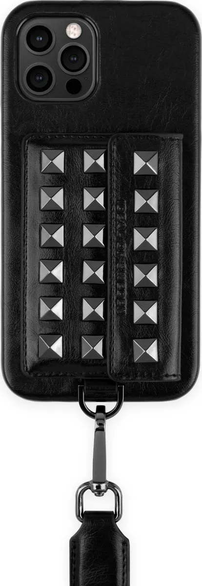 iDeal of Sweden iPhone 12/12 Pro Statement Case Dawn Black Studs