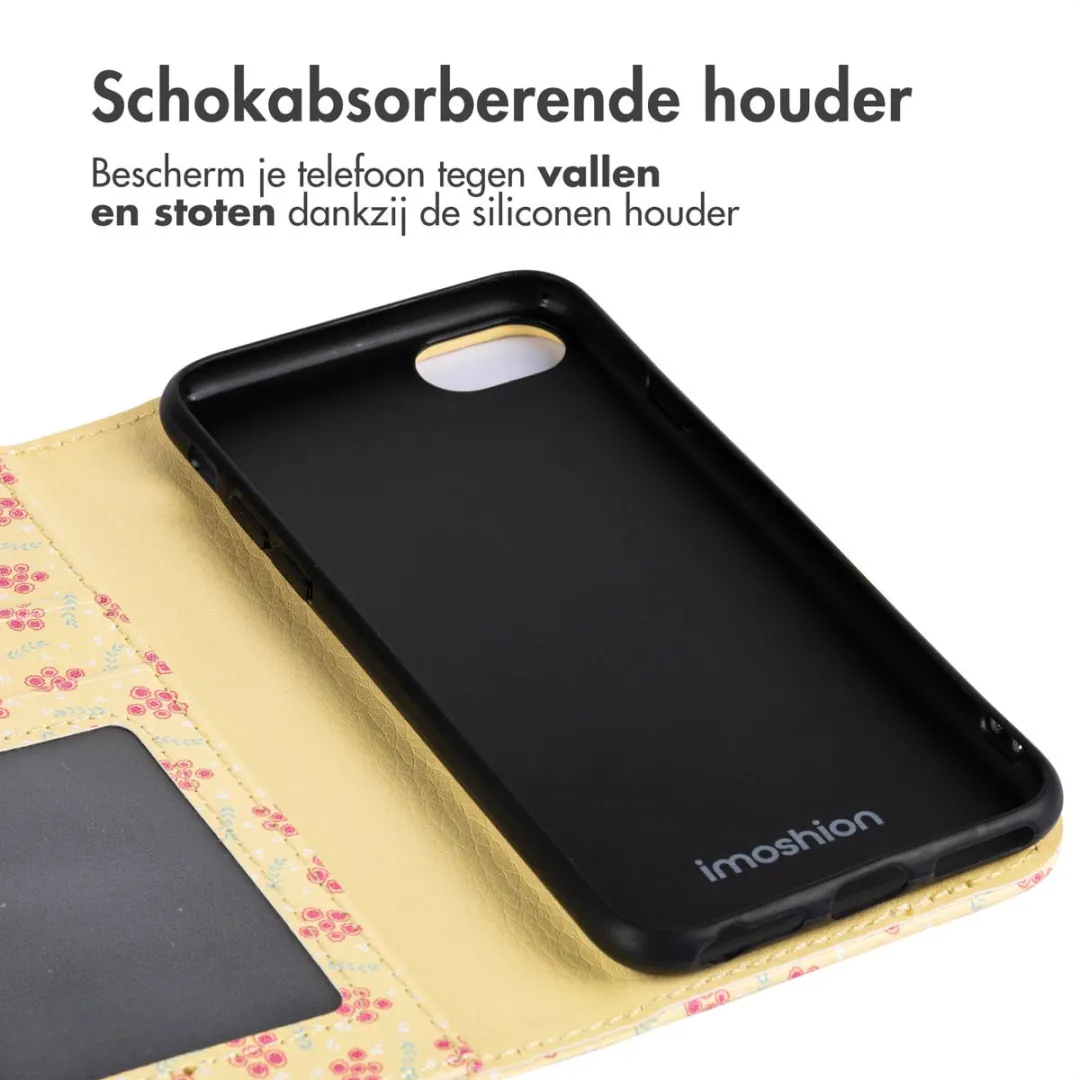 Imoshion iPhone 16e Hoesje - 3 Pasjes - Sunny Yellow Petite Flowers