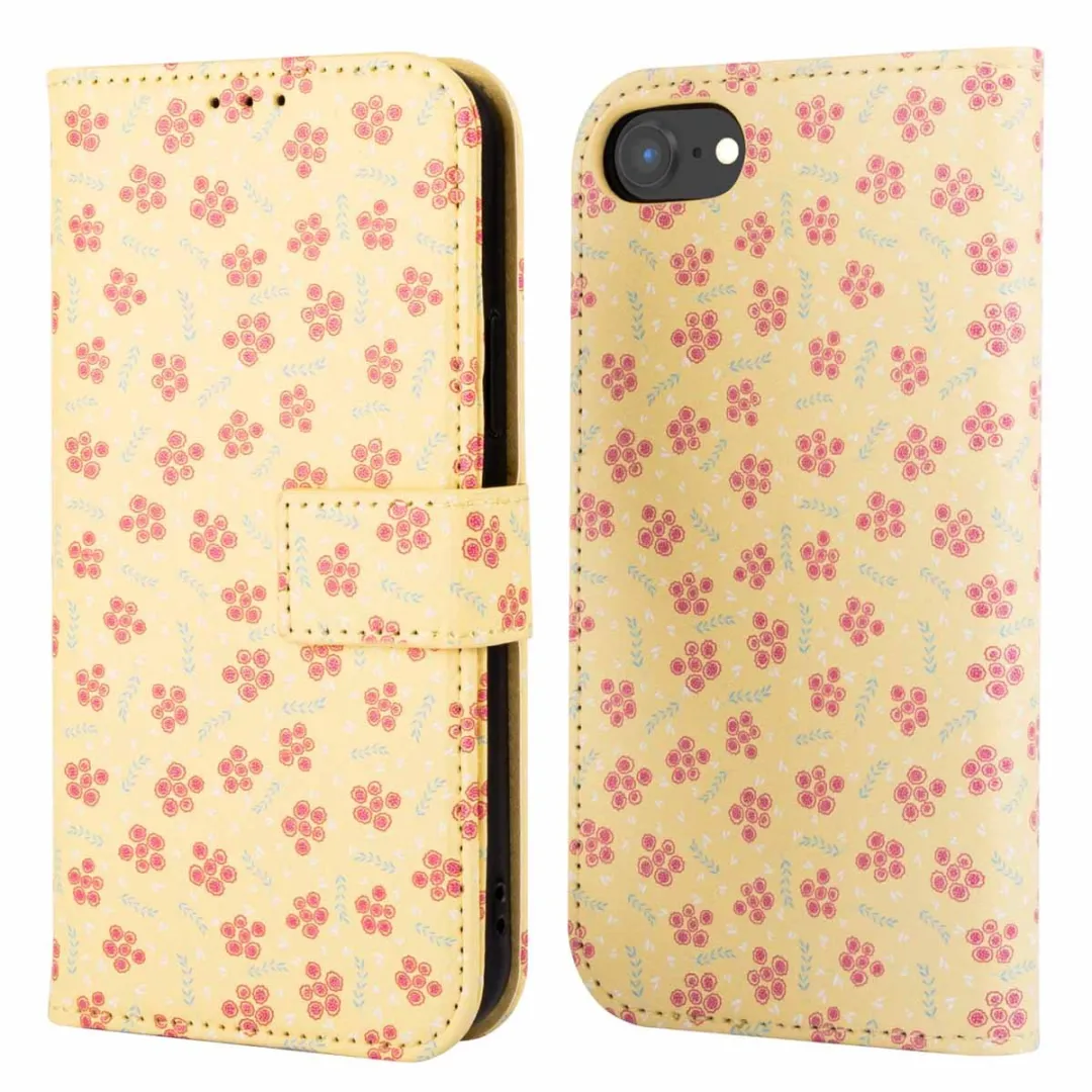 Imoshion iPhone 16e Hoesje - 3 Pasjes - Sunny Yellow Petite Flowers