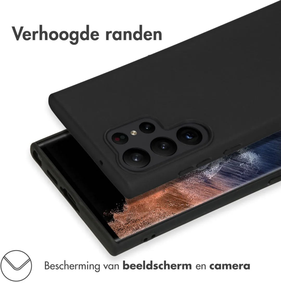 imosHion Hoesje Samsung Galaxy S23 Ultra - Zwart