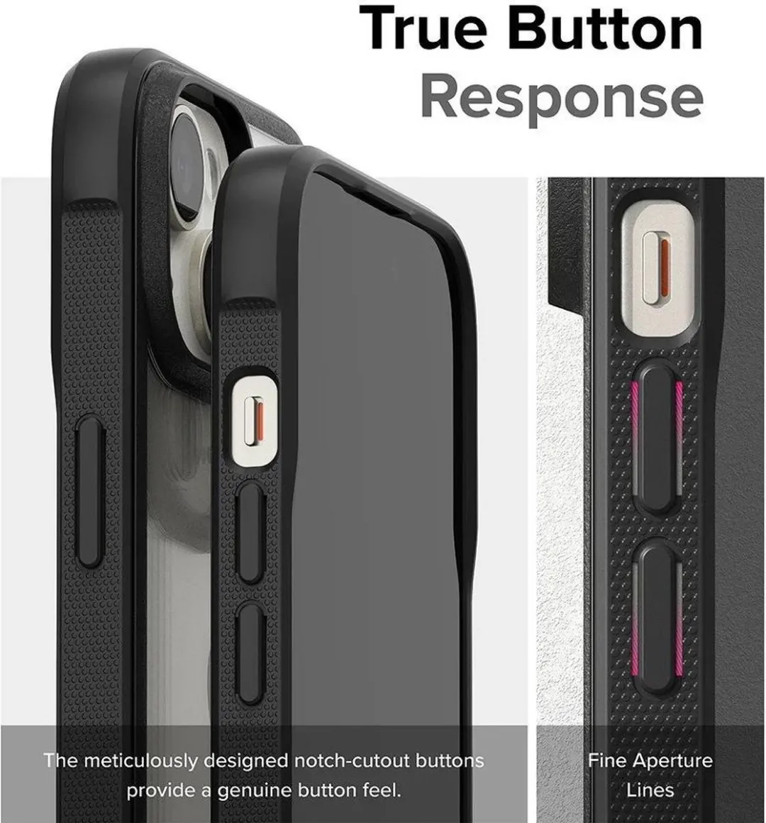 Ringke Fusion Bold iPhone 15 Plus Hoesje - Zwart