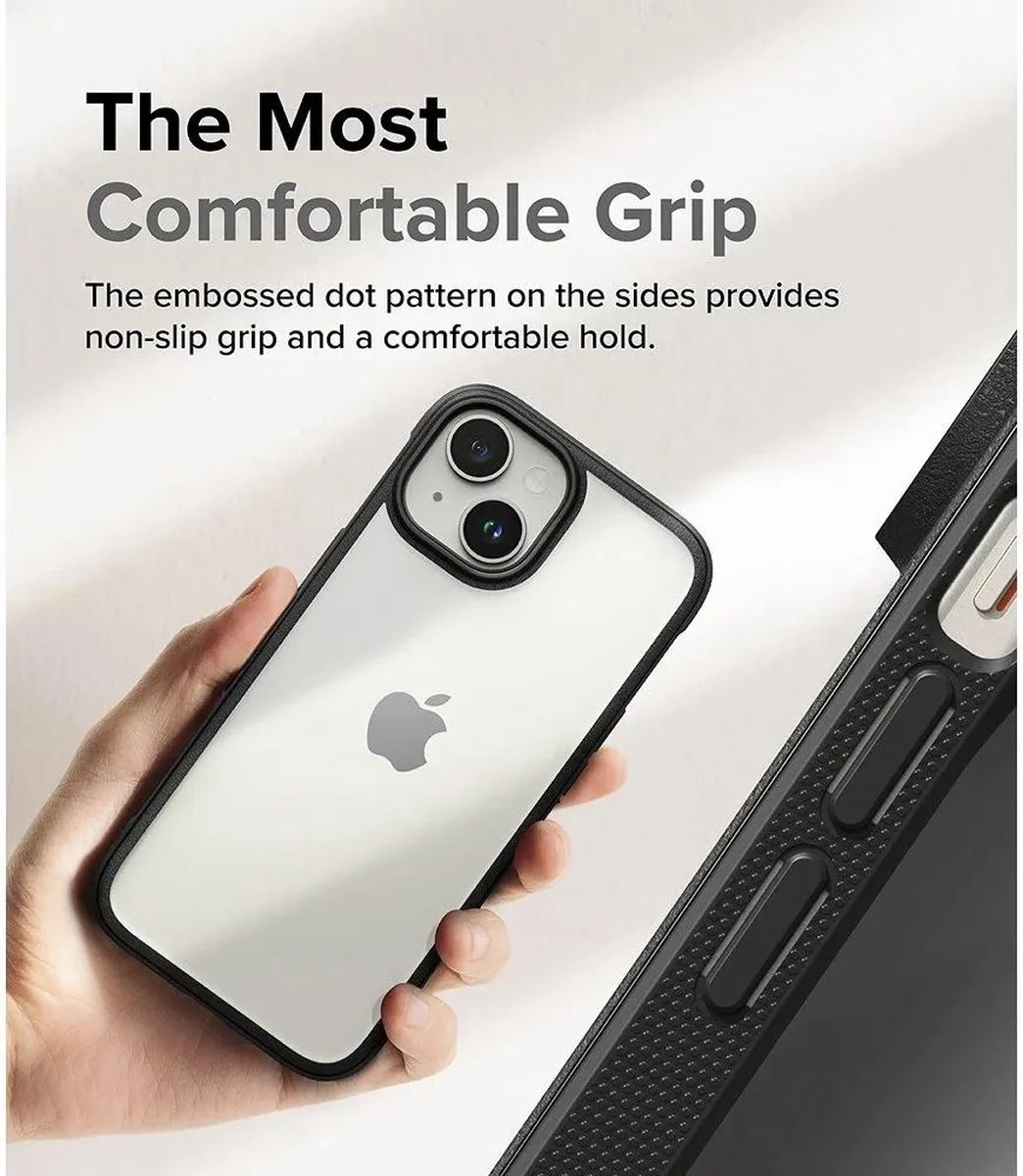 Ringke Fusion Bold iPhone 15 Plus Hoesje - Zwart