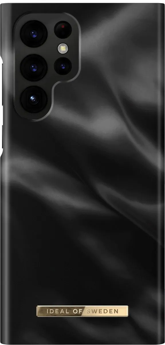 iDeal of Sweden Fashion Case Samsung Galaxy S22 Ultra - Black Satin - IDFCSS21-S22U-312 - afbeelding 3 van 5
