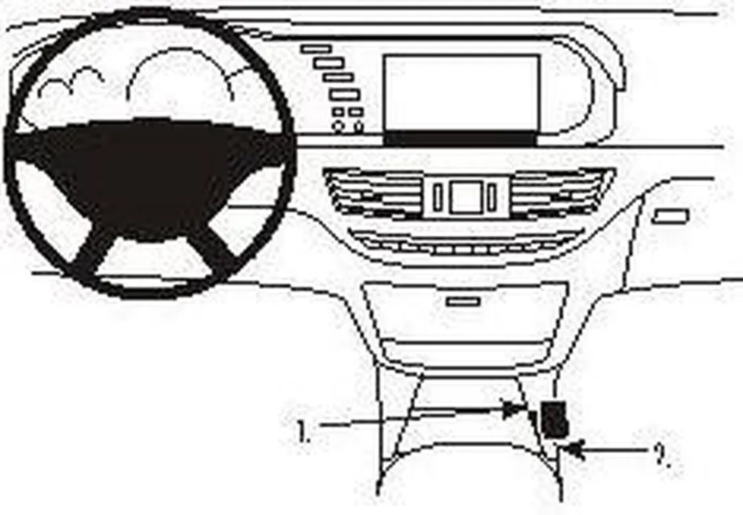Brodit ProClip 833854 Houder Mercedes S-Klasse 2006-2009 - Zwart