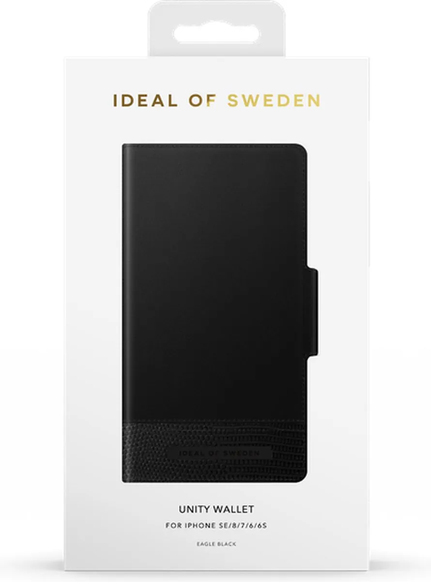 iDeal of Sweden Unity Wallet iPhone - 3 Pasjes - Zwart - afbeelding 5 van 6