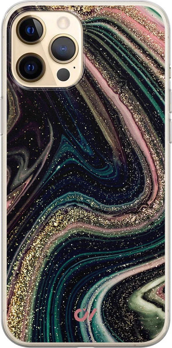 Casevibes iPhone 12 Hoesje Marble Twilight