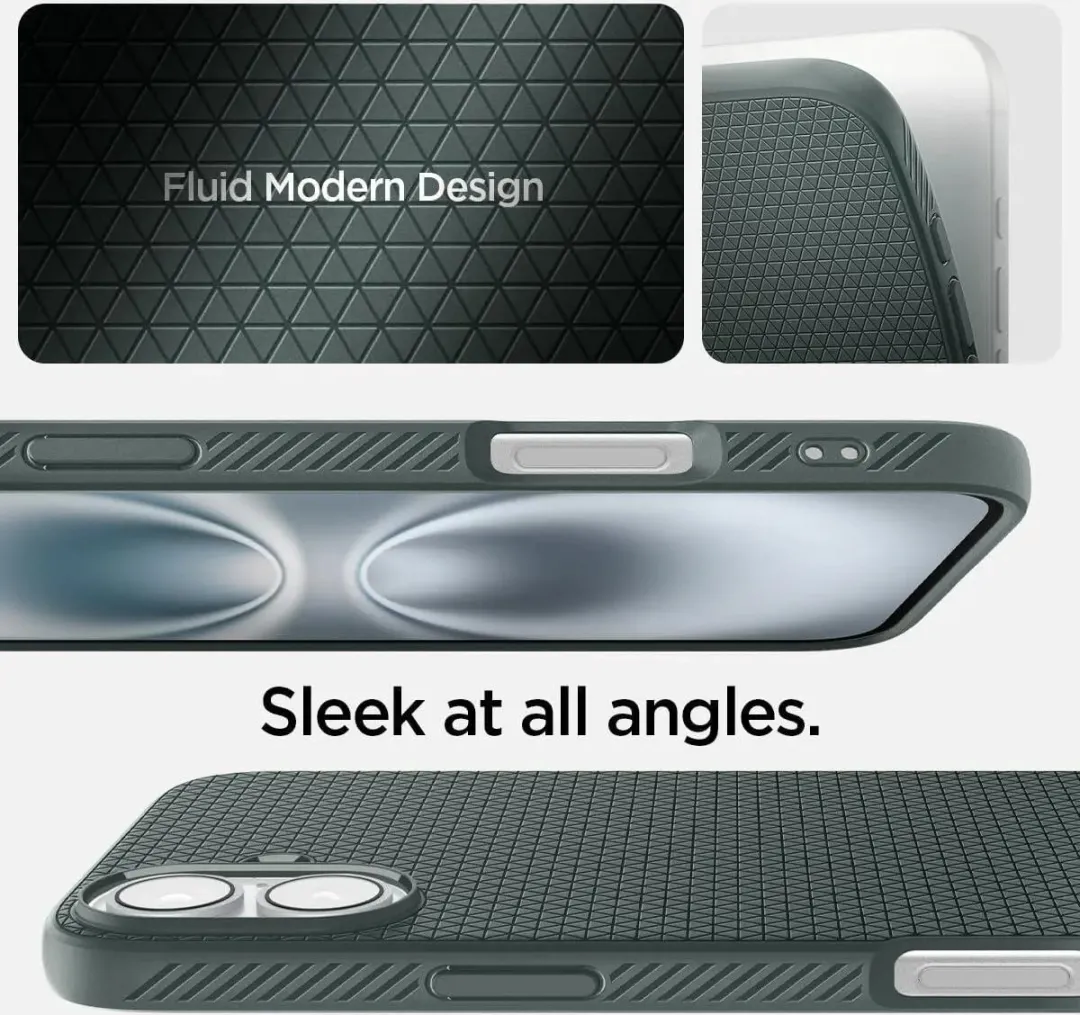 Spigen Liquid Air Hoesje ACS08068 - iPhone 16 Plus Groen