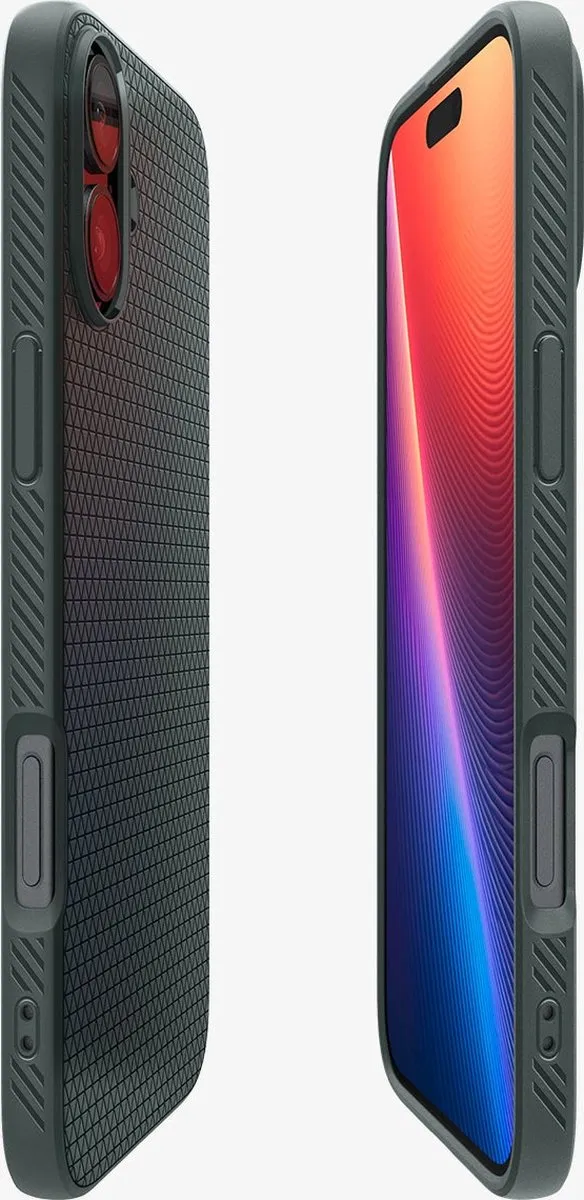 Spigen Liquid Air Hoesje ACS08068 - iPhone 16 Plus Groen