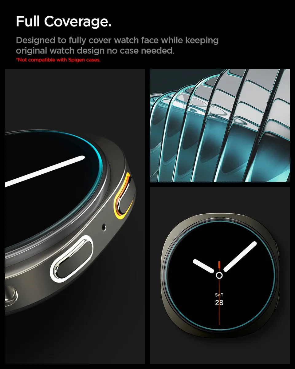 Spigen Glas.tr Ez-Fit Glas 40mm - Transparant - 2 Stuks