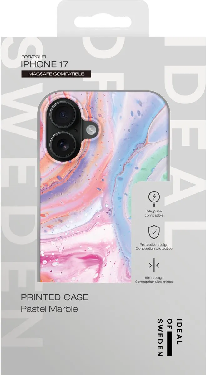 iDeal of Sweden iPhone 17 Printed Case Pastel Marble