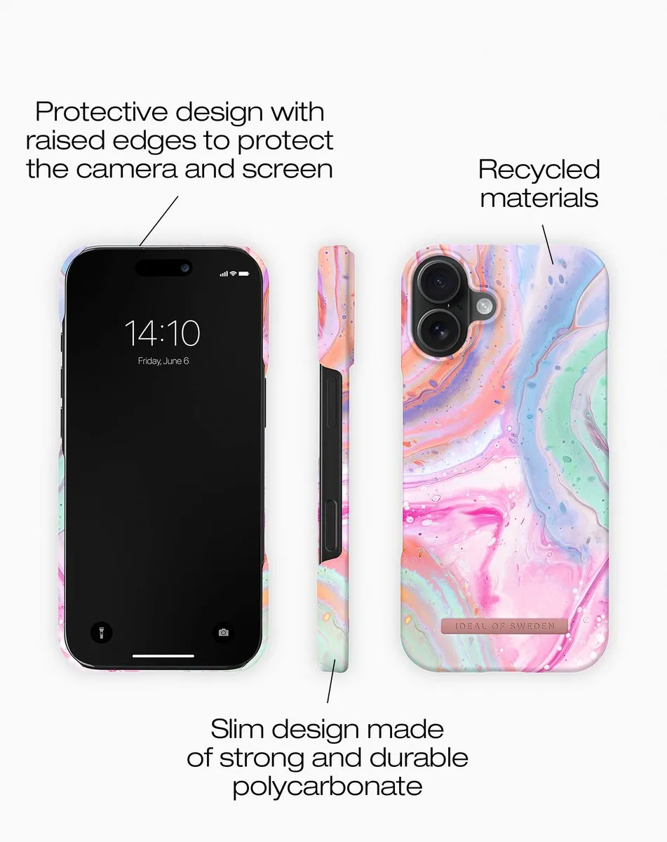 iDeal of Sweden iPhone 17 Printed Case Pastel Marble - IDFC-I2561-511