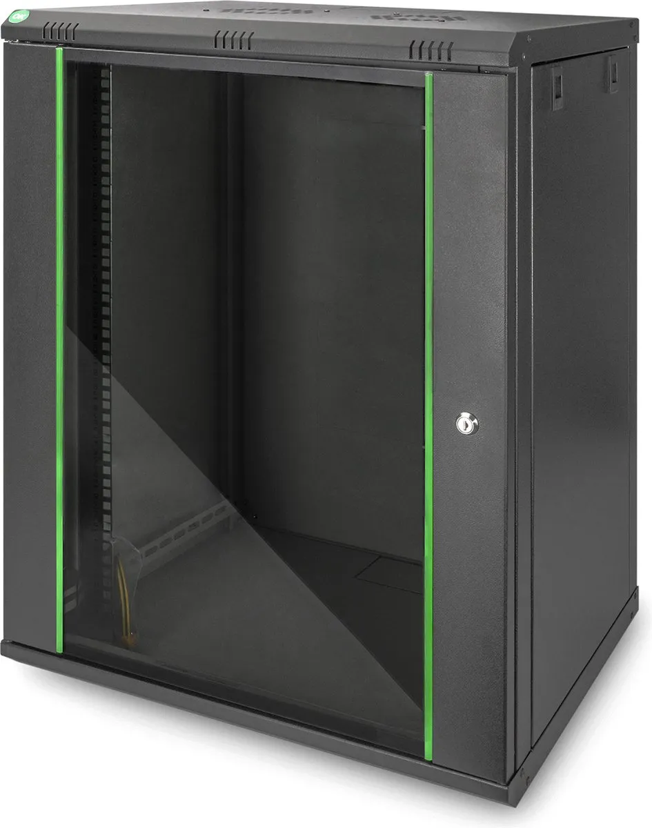 Digitus DN-19 16-U-EC-SW Wandkast 16HE - 600x816x450mm Zwart