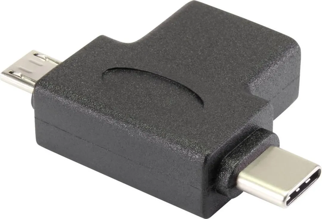 Renkforce RF-4541490 USB-C naar USB-A Adapter - Zwart