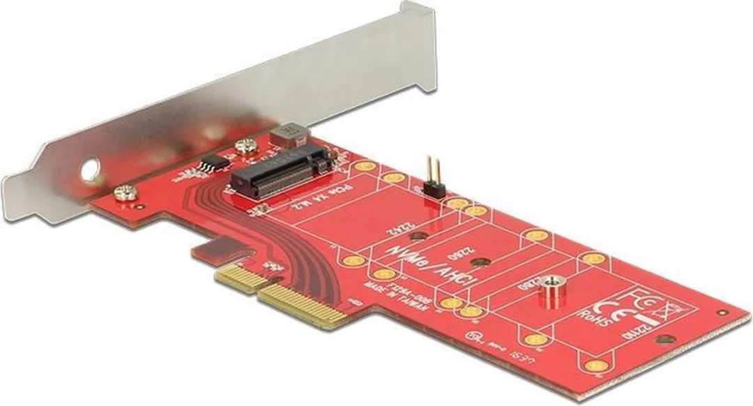 Delock PCIe x4 NVMe M.2 Kaart 110mm - met Heat Sink - Zwart