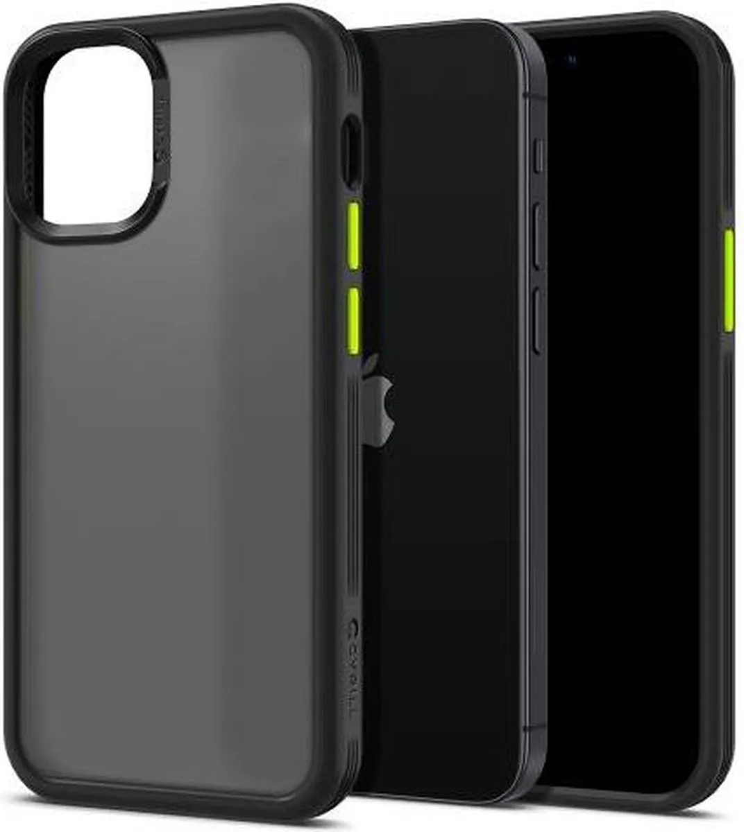 Spigen Cyrill Color Brick TPU Hoesje iPhone 12 Pro Max - Zwart