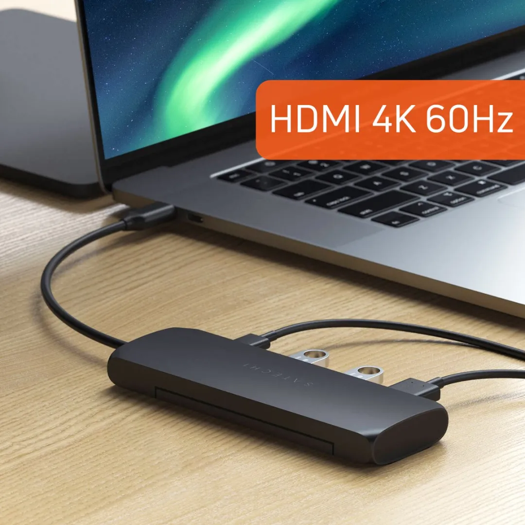 Satechi ST-UCHSEM USB-C Hybrid Multiport Adapter - HDMI - Zwart