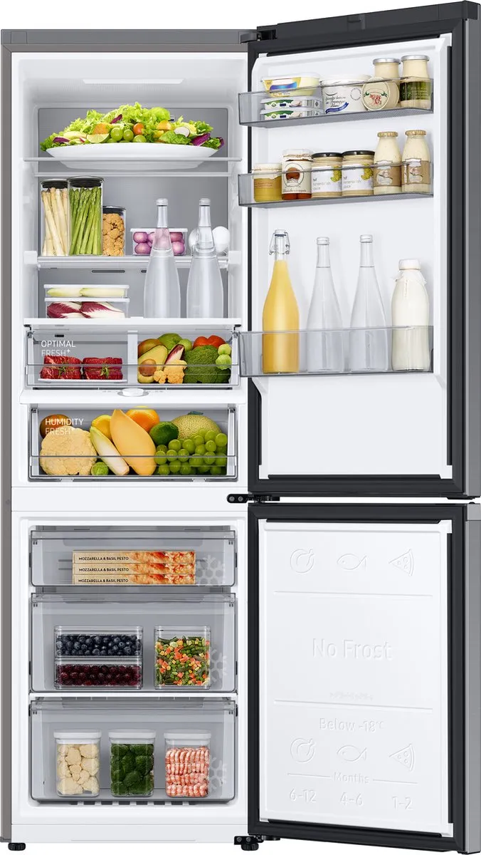 Samsung RB34C704DB1 Koel-vriescombinatie - 344L - Zwart - afbeelding 3 van 6